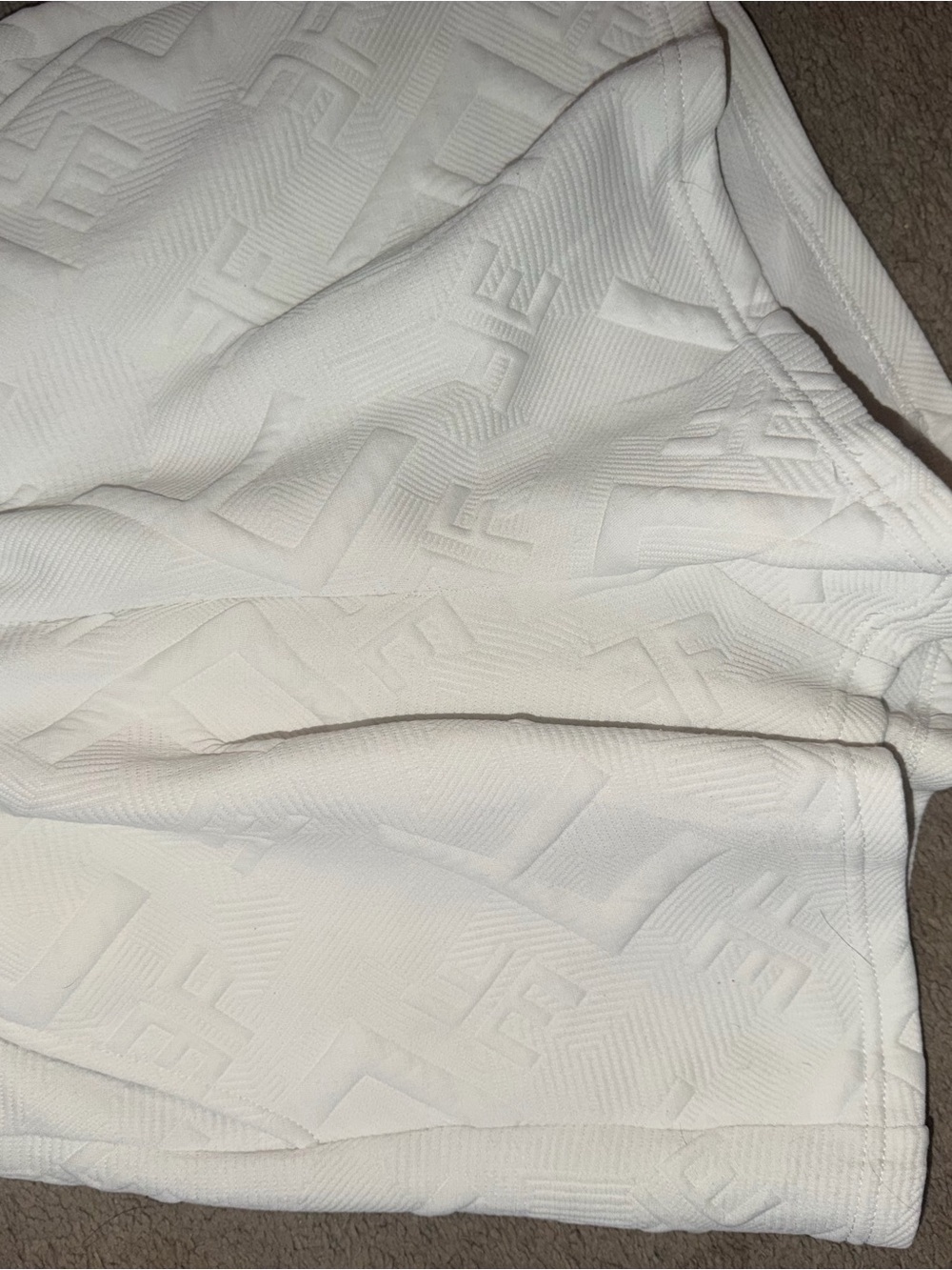 Women’s White Textured Skort - Unbranded